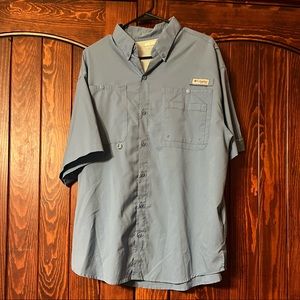Mens Columbia Short Sleeve Button Up Shirt